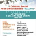 “Il ruolo del Cattolicesimo Sociale nella Sinistra Italiana”