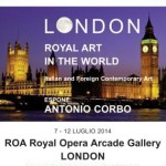 Antonio Corbo artista di Campobasso espone alla Royal Opera Arcade Gallery di Londra