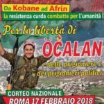 Corteo Nazionale Roma 17 febbraio 2018. Fermare la guerra in Siria e restituire la libertà al popolo curdo