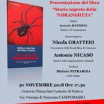 Presentazione del libro “Storia segreta della ‘Ndrangheta”